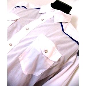 Wrangler Western Long Sleeve Blue stripes, with Snaps Shirt Men's Size XLT